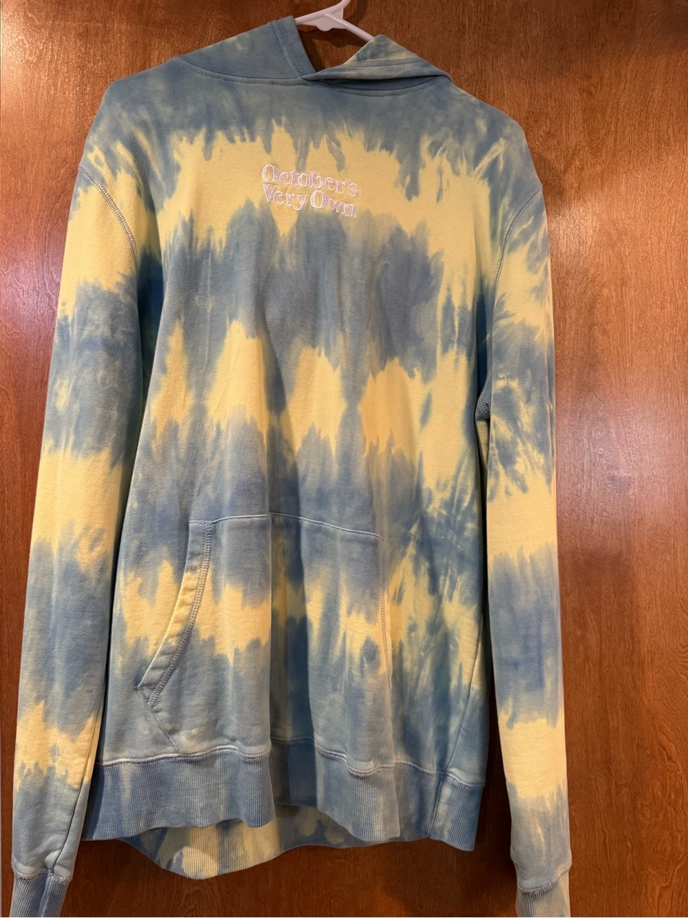 October's Very Own x DRAKE Yellow & Blue Tie-Dye Hoodie
